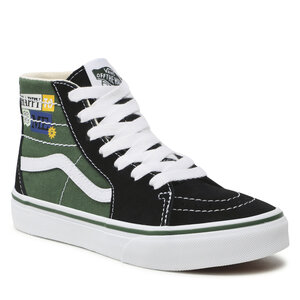 Sneakersy Vans - Sk8-Hi Tapered VN0007PZBMV1 Happy To Be Black/Multi.