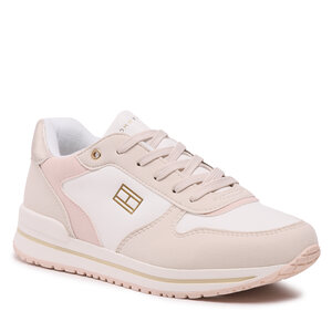 Sneakersy Tommy Hilfiger - Low Cut Lace-Up Sneaker T3A9-32732-1467 S Beige/Pink A305.