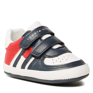 Sneakersy Tommy Hilfiger - Flag Velcro Shoe T0B4-32815-1582 Blue/White/Red Y004.