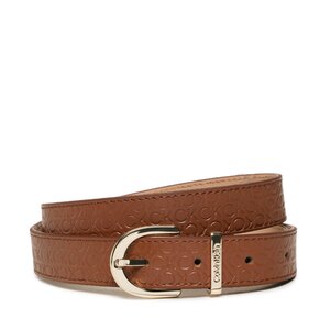 Dámsky opasok Calvin Klein - Ck Must Rnd Belt 25Mm Embossed K60K610385 Cognac HJJ.
