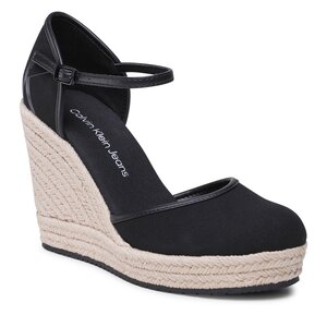 Espadrilky Calvin Klein Jeans - Wedge Sandal Close Toe Ess YW0YW01194 Black BDS.