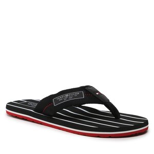 Žabky Tommy Hilfiger - Patch Hilfiger Beach Sandal FM0FM04470 Black BDS.