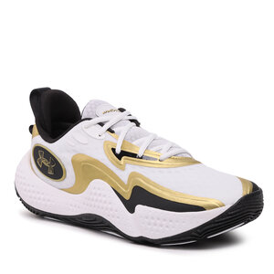 Topánky Under Armour - Ua Spawn 5 3026285-101 White/Black/Metallicgold.