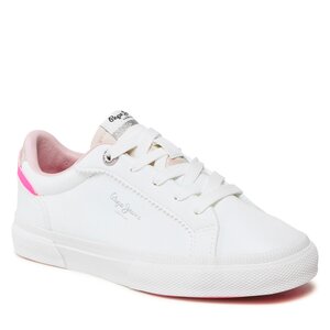 Tenisky Pepe Jeans - Kenton Basic Girl PGS30549 White 800.