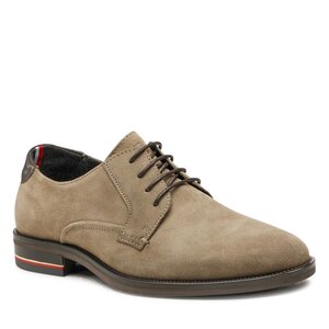 Poltopánky Tommy Hilfiger - Signature Hilfiger Suede Shoe FM0FM04215 Nomad GPF.