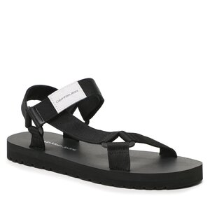 Sandále Calvin Klein Jeans - Prefresato Webbing Strap Badge YM0YM00639 Black BDS.