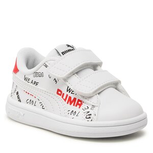 Sneakersy Puma - Smash v2 Brand LoveVinf 389761 01 Puma White/Black/Red.
