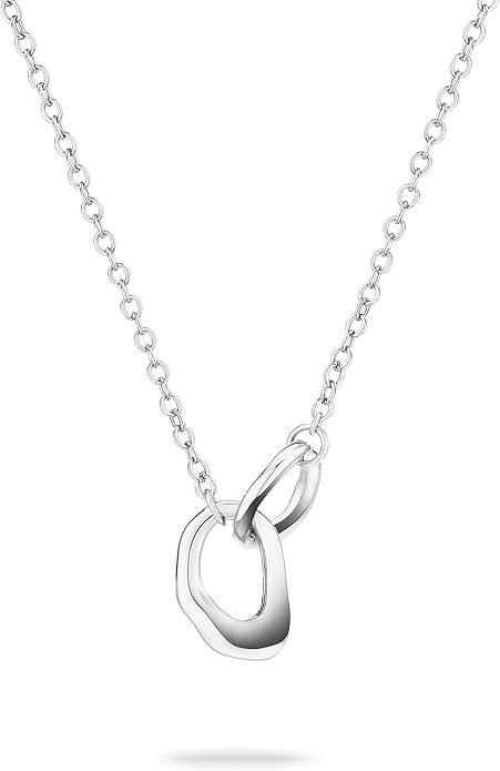 Tamaris Pôvabný oceľový náhrdelník Organic Shapes TJ-0615-N-45.