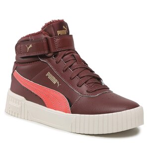 Sneakersy Puma - Carina 2.0 Mid Wtr Jr 387380 02 Aubergine/Salom/Gold.