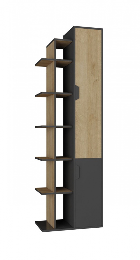 Detský regál 2d nina grafit / dub rivera.

 

Rozmery detského regálu 2D Nina sú 60x195x40cm (š, v, h).

 

Všetok nábytok z tejto kolekcie, nájdete nižšie v súvisiacom tovaru.

 