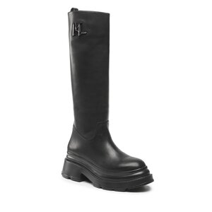 Čižmy KARL LAGERFELD - KL45090 Black Lthr.