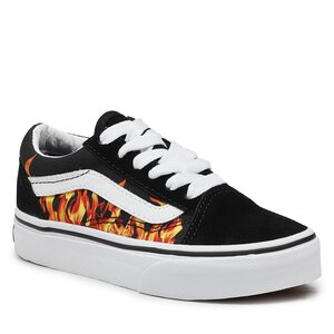 Tenisky Vans - Old Skool VN0005WVBLK1 Digi Flame Black.