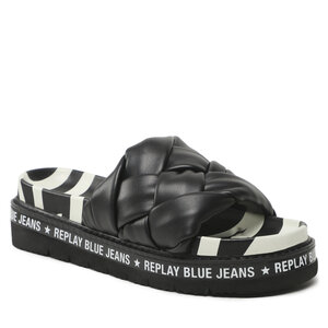 Šľapky Replay - Muddy Braid S GWF81 .000.C0028S Black 0003.
