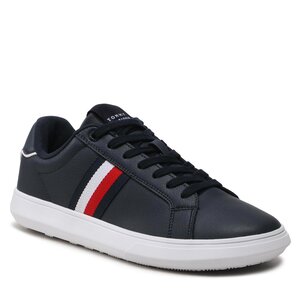 Sneakersy Tommy Hilfiger - Corporate Leather Cup Stripes FM0FM04732 Desert Sky DW5.