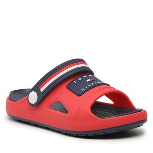 Šľapky Tommy Hilfiger - Stripes Comfy Sandal T3X2-32914-0083 S Red/Blue X049.