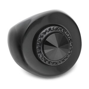 Prsteň Kurt Geiger - Round Resin Ring 8843300429 Black.