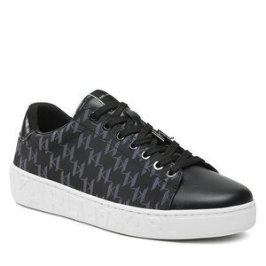 Sneakersy KARL LAGERFELD - KL51013A Black Synth Text W/Multi.