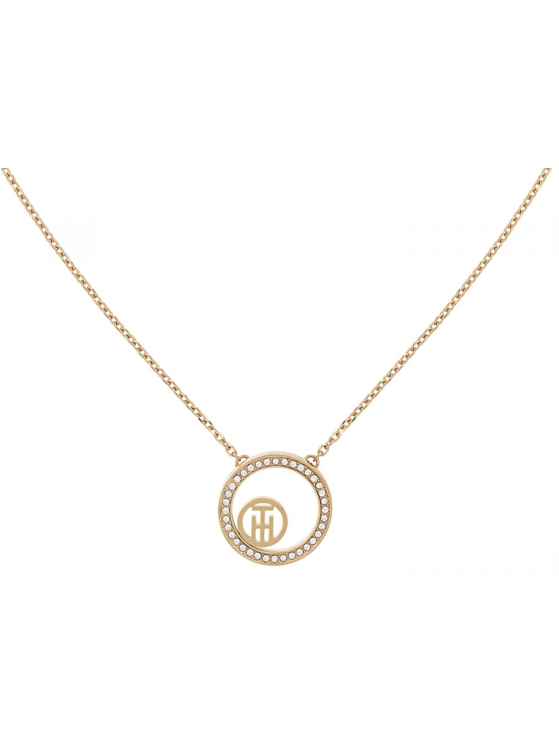 Tommy Hilfiger Módny pozlátený náhrdelník Vine Circle 2780585.