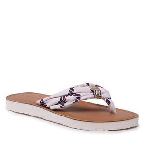 Žabky Tommy Hilfiger - Th Elevated Beach Sandal Print FW0FW07164 Weatheared White AC0.