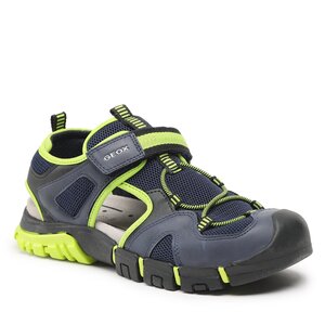 Sandále Geox - J Sandal Dynomix Boy J35GHA014MEC0749 D Navy/Lime.