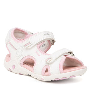 Sandále Geox - J Sandal Whinberry G J35GRD05415C0406 S White/Pink.