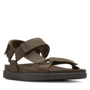 Sandále Clarks - Sunder Range 26171887 Dark Olive Lea.