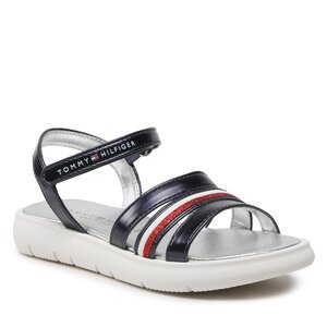 Sandále Tommy Hilfiger - Stripes Velcro T4A2-32771-1372 M Blue 800.