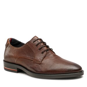 Poltopánky Tommy Hilfiger - Signature Hilfiger Lth ShoeFM0FM04216 Winter Cognac GVI.