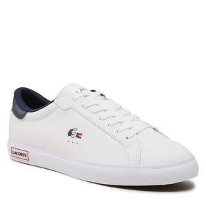 Sneakersy Lacoste - Powercourt Tri22 1 Sma 743SMA0034407 Wht/Nvy/Red.