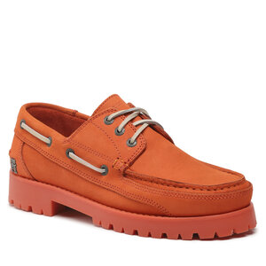 Poltopánky Tommy Hilfiger - Th Boat Shoe Classic Nubuck FM0FM04447 Deep Orange.