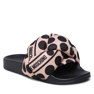 Šľapky LOVE MOSCHINO - JA28272G0GIW010B Beige/Nero.