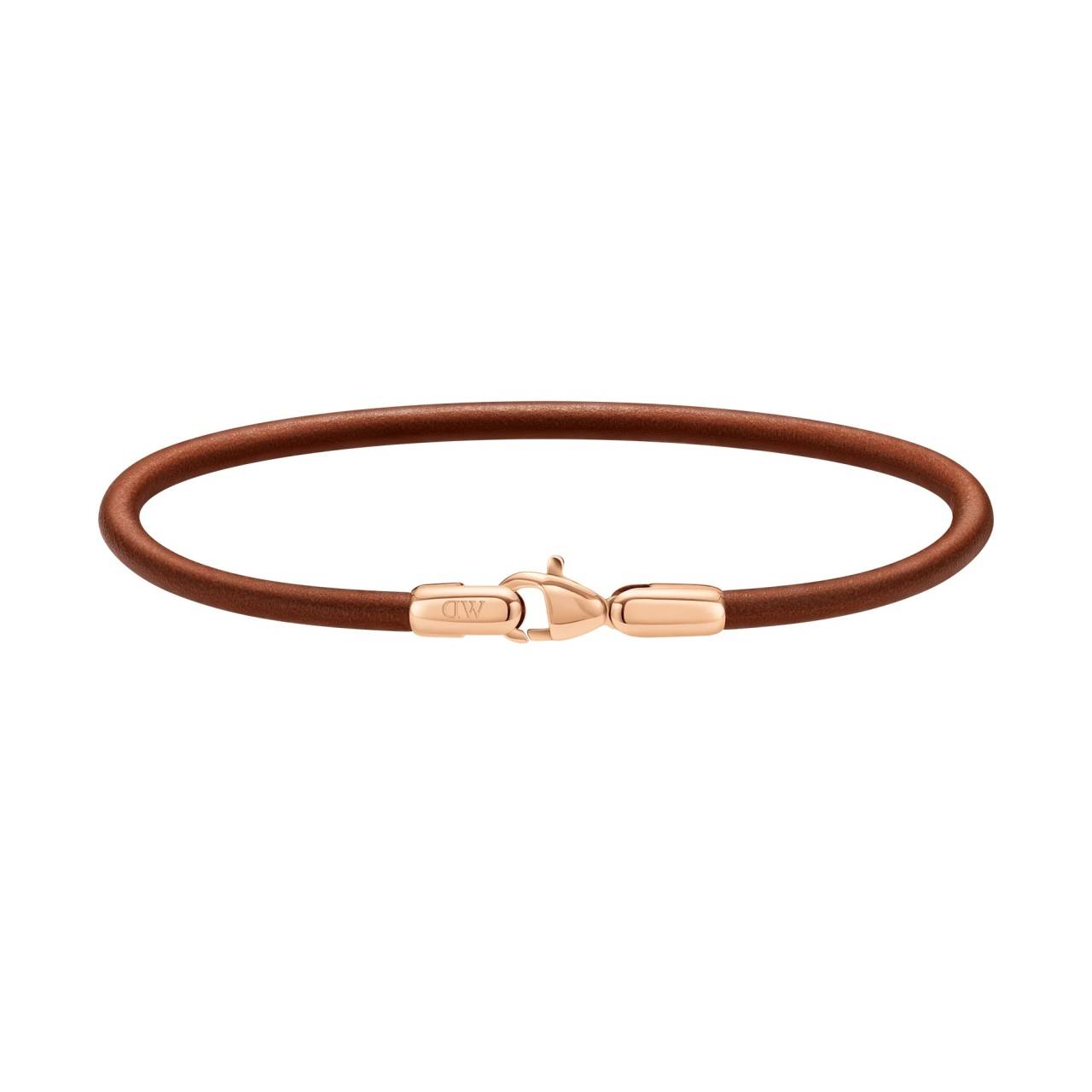Daniel Wellington Slušivý hnedý kožený náramok St Mawes Perfect Pair DW9980051 18,5 cm.