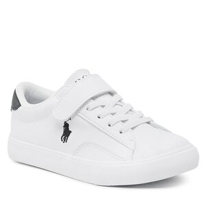 Sneakersy Polo Ralph Lauren - Theron V Ps RF104104 White Smooth PU/Navy w/ Navy PP.