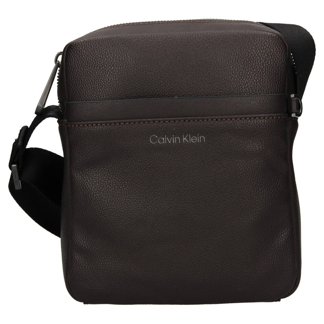 Pánska taška cez rameno Calvin Klein Levint - tmavo hnedá.