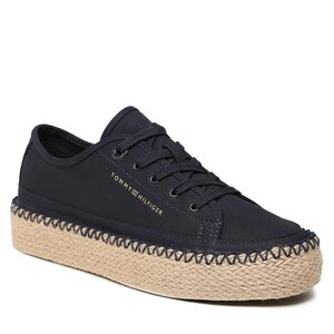 Espadrilky Tommy Hilfiger - Rope Vulc Sneaker Corporate FW0FW07241 Space Blue DW6.