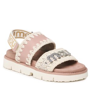 Sandále Mou - New Bio Sandal Back Strap SW461001C White-Robe.