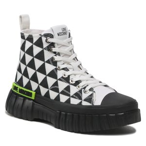 Plátenky LOVE MOSCHINO - JA15655G1GJHB00A Bia/Ner.