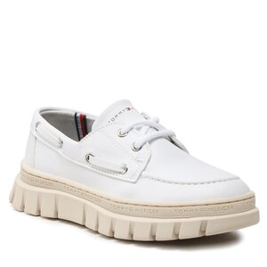 Poltopánky Tommy Hilfiger - Lace-Up Shoe T3X4-32896-1355 M White 100.
