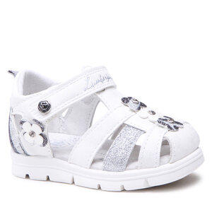Topánky Lumberjack - CLOSED SANDAL WHITE/SILVER.