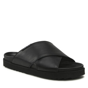 Šľapky Inuikii - Crossed Leather 50105-220 Nero.