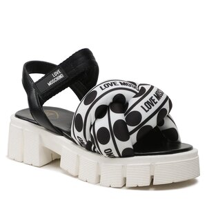 Sandále LOVE MOSCHINO - JA16256G0GIW010A Bianco/Ner.