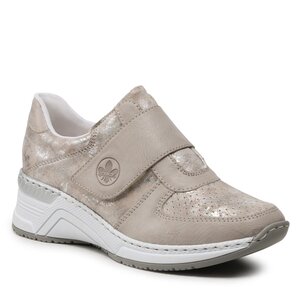 Sneakersy Rieker - N4354-80 Metallic.