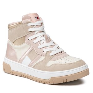 Sneakersy Tommy Hilfiger - High Top Lace Up T3A9-32344-1446 S Beige/Nude A241.
