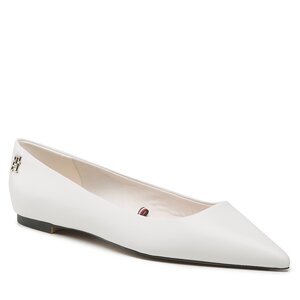 Baleríny Tommy Hilfiger - Th Pointed FW0FW07242 Ecru YBL.