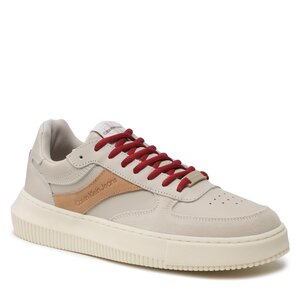 Sneakersy Calvin Klein Jeans - Chunky Cupsole Gel Backtab Fluo YM0YM00673 Eggshell/Ancient White.