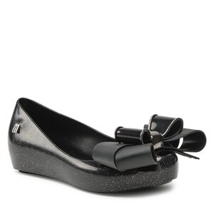 Baleríny Melissa - Mini Melissa Ultragirl Sweet I 33552 Black Glitter AG728.