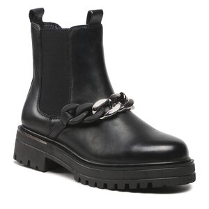 Členková obuv s elastickým prvkom Tamaris - 1-25419-29 Black Leather 003.