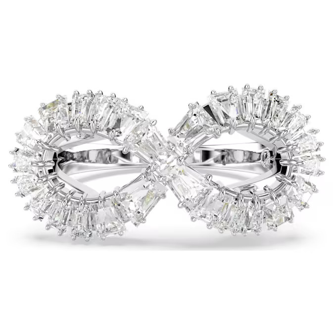 Swarovski Blyštivý prsteň Nekonečno Hyperbola 567969 58 mm.