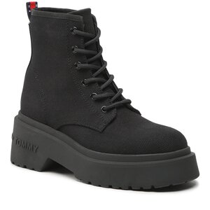 Členková obuv Tommy Jeans - Lace Up Festiv Boots EN0EN02133 Black 0GJ.