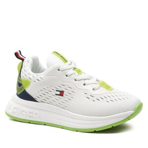 Sneakersy Tommy Hilfiger - Low Cut Lace-Up Sneaker T3X9-32892-0702 M White/Blue X336.